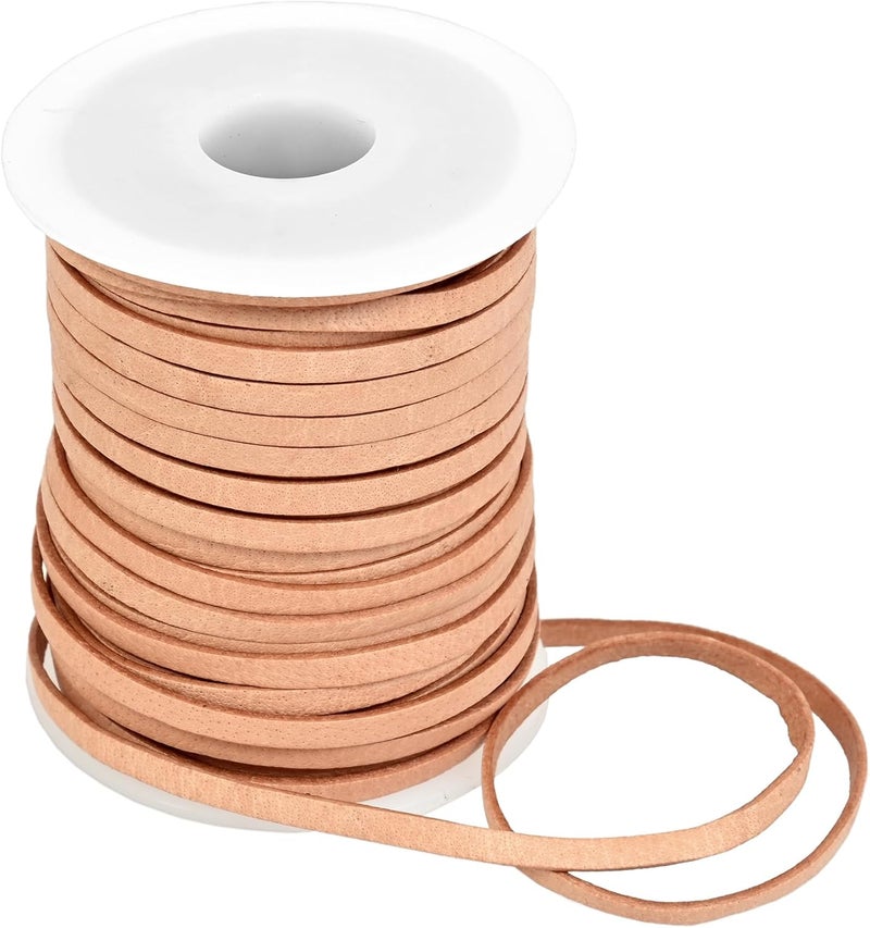 GENIQUE 3mm Leather Cord, 1/8 inch Leather String Cord, Leather Strips for Leather Shoe Laces, Necklace, Bracelets, Jewelry Making, Crafting (3mm Natural Distressed 5Mtr) - Image 5